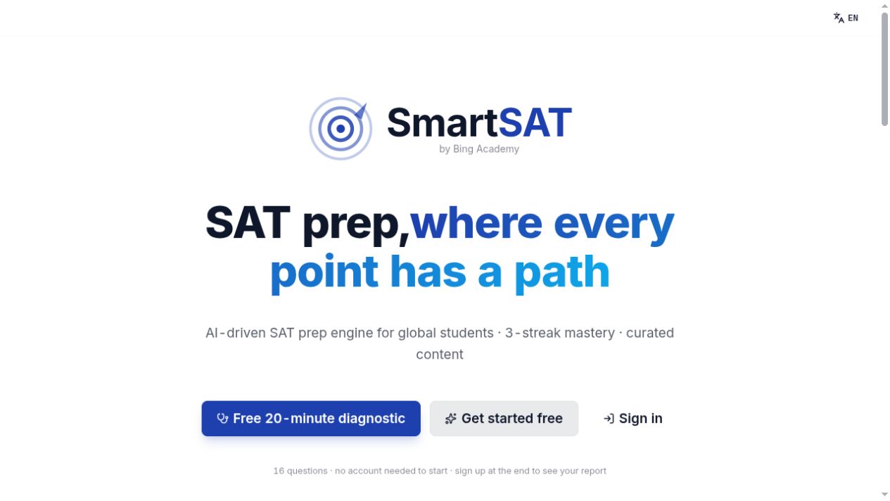 SmartSAT Public page screenshot 1